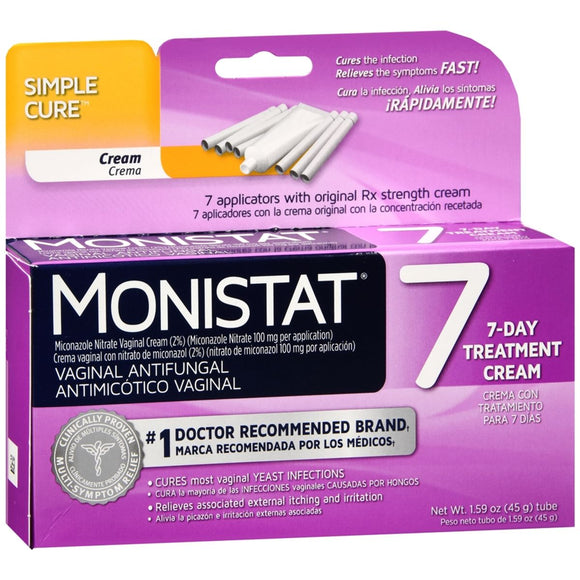 MONISTAT 7 Simple Cure Vaginal Antifungal Cream - 1 EA