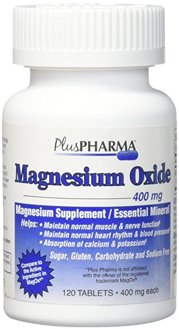 Plus Pharma Magnesium Oxide 400Mg - 120 Tablets