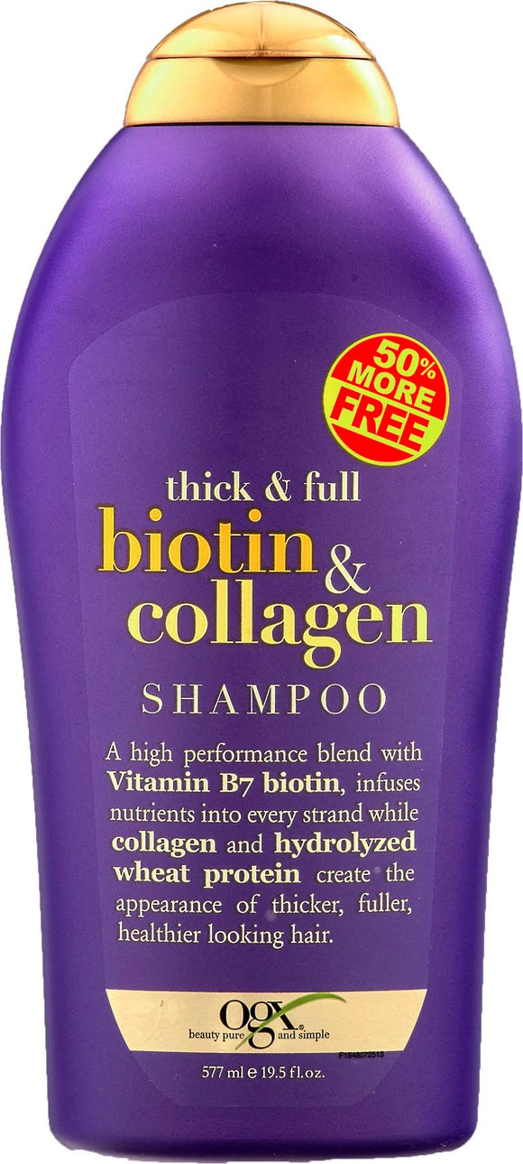 OGX Thick & Full Biotin & Collagen Shampoo, 19.5 Oz