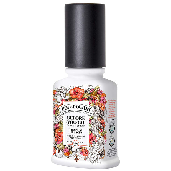 Poo-Pourri Before-You-Go Toilet Spray 2-Ounce Bottle, Tropical Hibiscus Scent