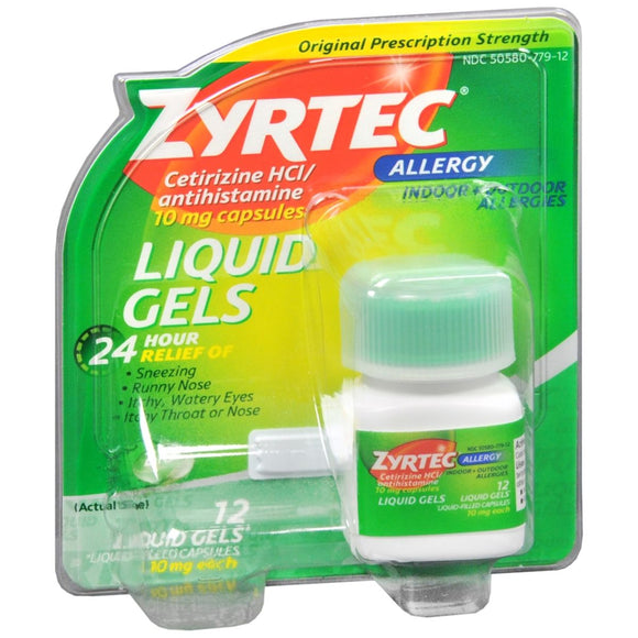 Zyrtec Allergy 10 mg Liquid Gels - 12 CP