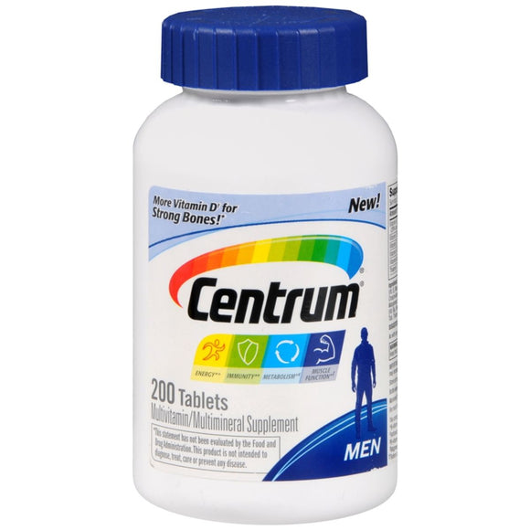 Centrum Men Multivitamin/Multimineral Supplement Tablets - 200 TB