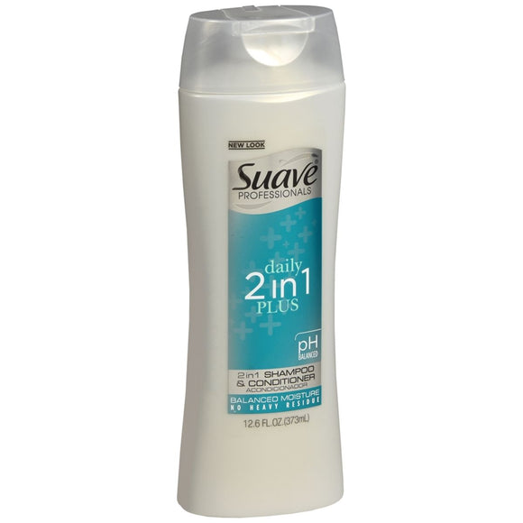 Suave Professionals Daily 2 In 1 Plus Shampoo & Conditioner - 12.6 OZ