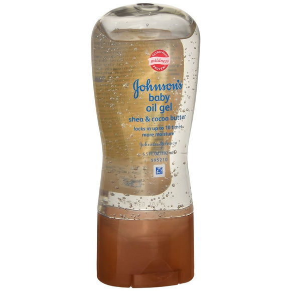 JOHNSON'S Baby Oil Gel Shea & Cocoa Butter - 6.5 OZ