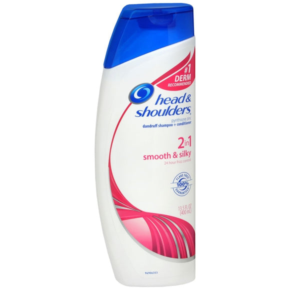 Head & Shoulders 2-in-1 Dandruff Shampoo + Conditioner Smooth & Silky - 12.8 OZ