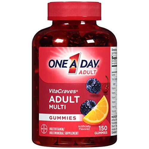 One A Day Vitacraves Regular Gummies, 150 Count - Buy Packs and SAVE (Pack of 3)