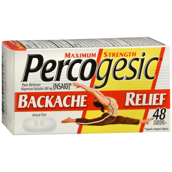 Percogesic Backache Relief Caplets Maximum Strength - 48 CP