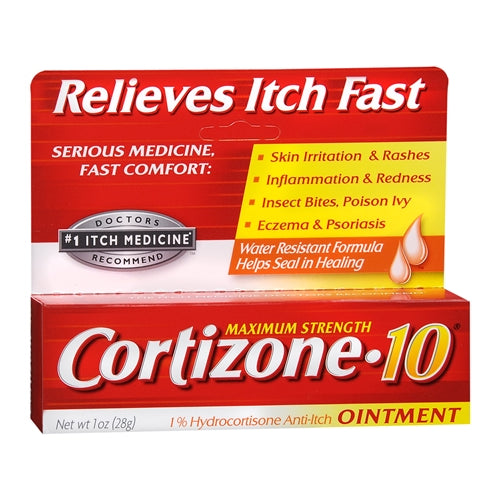 Cortizone 10 Maximum Strength Hydrocortisone Anti-Itch Ointment - 1 Oz