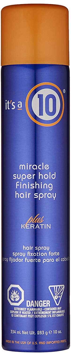 Its A Ten Miracle Finishing Spray Super Hold w/ Keratin aero 10 oz.