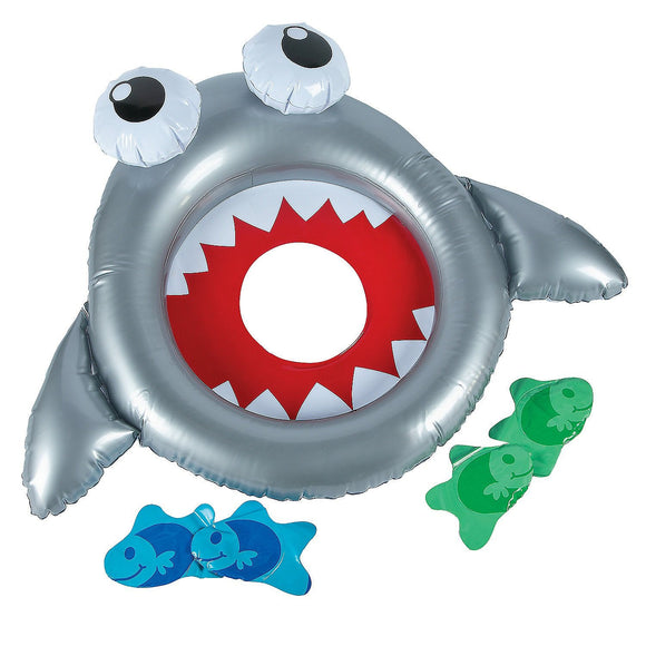 INFLATABLE SHARK TOSS GAME (5PC)