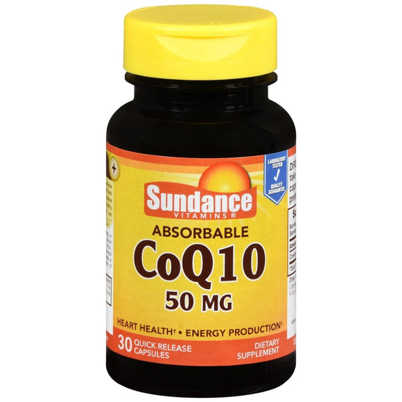 Sundance Vitamins Absorbable CoQ10 50mg Capsules - 30 CP