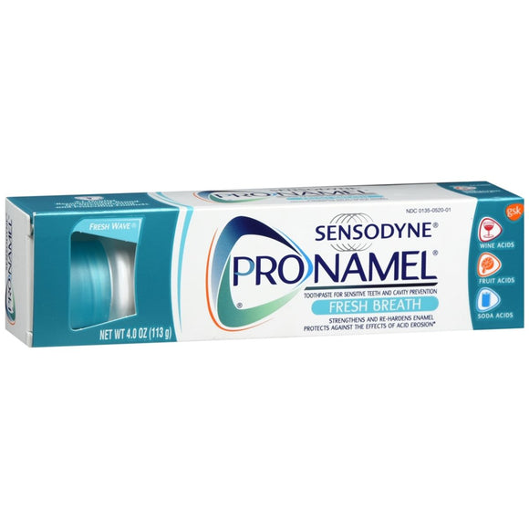 Sensodyne Pronamel Fresh Breath Toothpaste for Sensitive Teeth and Cavity Protection Fresh Wave - 4 OZ