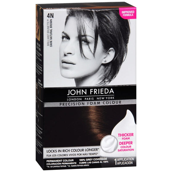 John Frieda Precision Foam Colour Brilliant Brunette (Dark Natural Brown) 4N - 1 EA