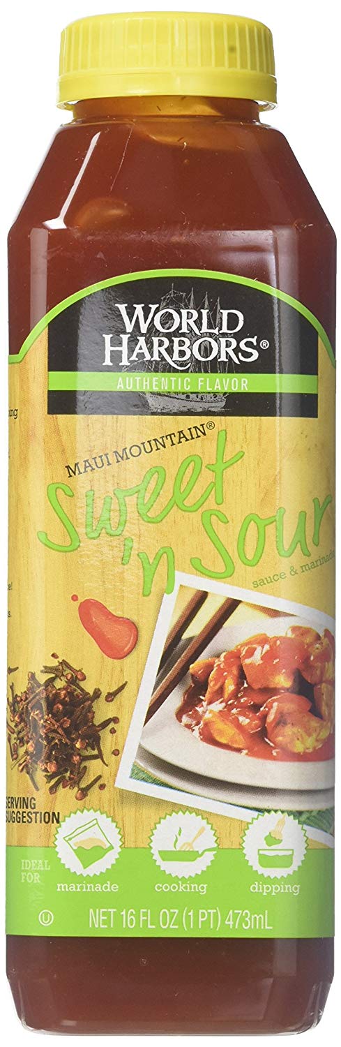 World Harbor Maui Mountain, Hawaiian Style Sweet and Sour Sauce - 16 Fl oz.