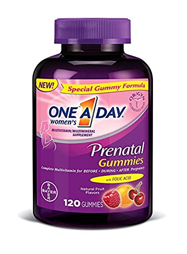 One A Day Women's Prenatal Gummies, Fruit, 120 Gummies (Pack of 2)