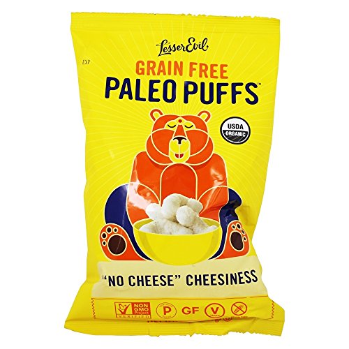 LESSEREVIL Organic No Cheddar Paleo Puffs, 5 OZ