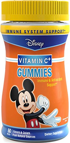 Disney Vitamin C+ Gummies Donald Duck Orange Flavor 60 EA - Buy Packs and Save (Pack of 3)