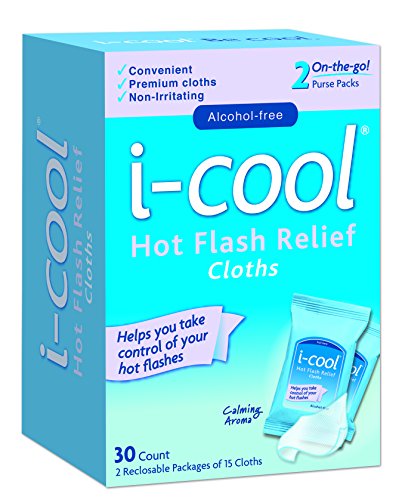 i-COOL Hot Flash Relief Cloths, 30 Count