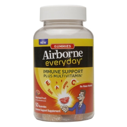 Airborne Everyday Immune Support Plus Multivitamin Supplement Gummies, 50 count