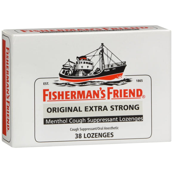 Fisherman's Friend Original Extra Strong Menthol Cough Suppressant Lozenges - 38 EA