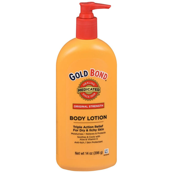 Gold Bond Medicated Body Lotion Original Strength - 14 OZ