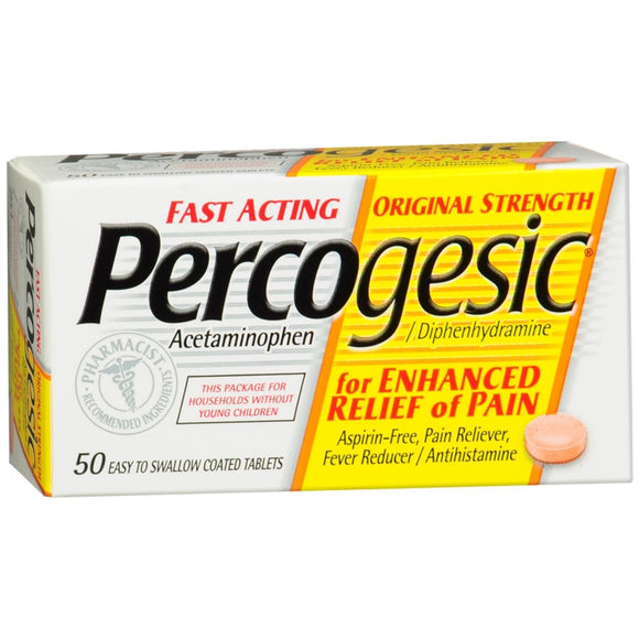 Percogesic Tablets Original Strength - 50 TB