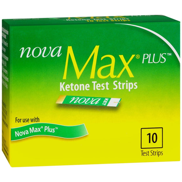 Nova Max Plus Ketone Test Strips 10 EA