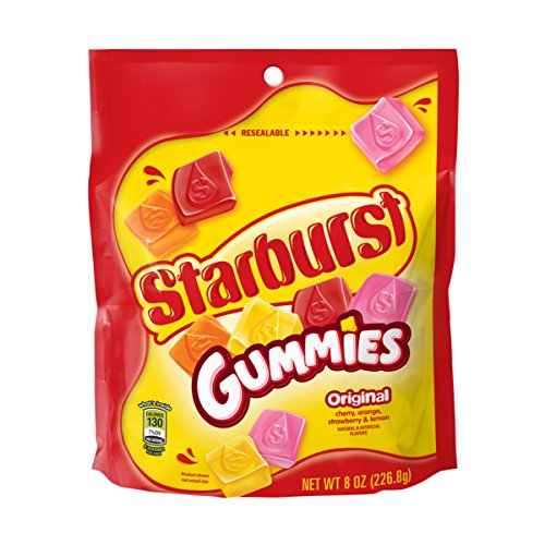 STARBURST ORIGINAL GUMMIES STAND UP BAG 8OZ 8/CS