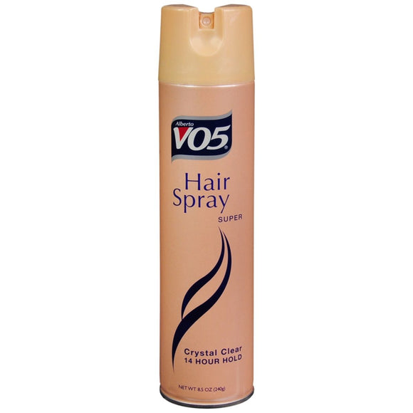 VO5 Hair Spray Crystal Clear Aerosol Super - 8.5 OZ