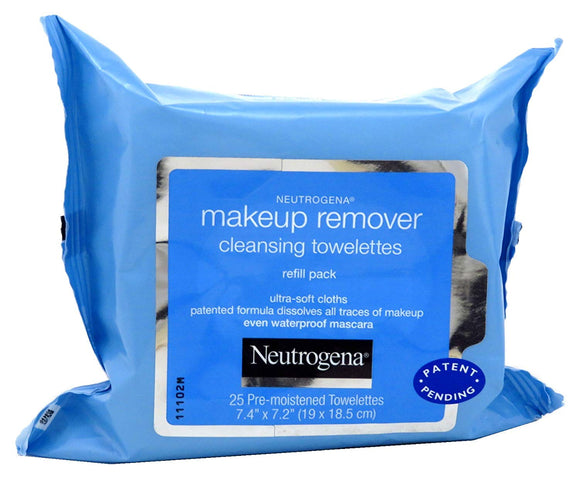 Neutrogena Makeup Remover Cleansing Towelettes, 25 Count