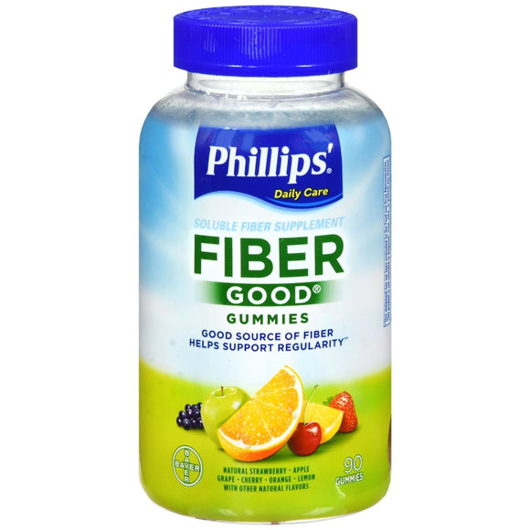 Phillips' Fiber Good Gummies, Daily Fiber Supplement, 90 Count