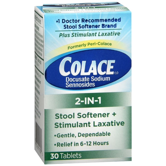 Colace 2-in-1 Tablets - 30 TB