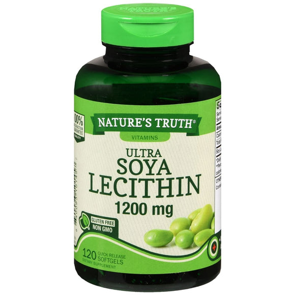 Nature's Truth Ultra Soya Lecithin 1200 mg Quick Release Softgels - 120 CP