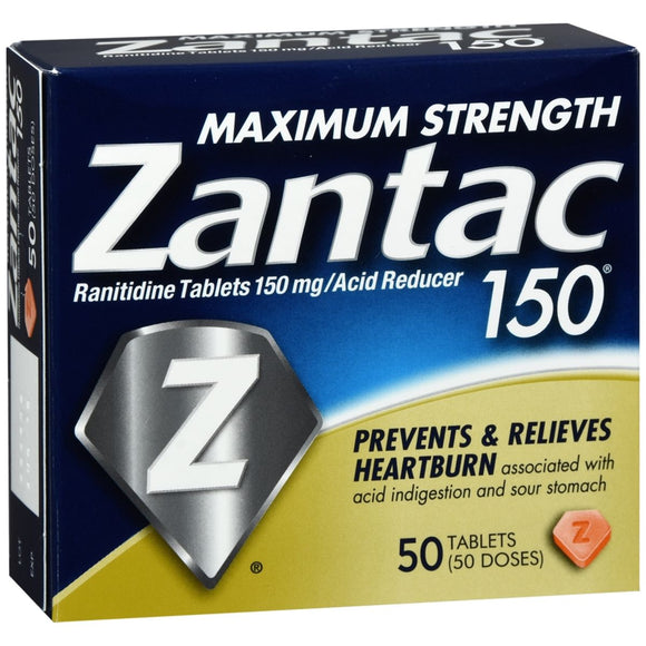 Zantac 150 Acid Reducer - 50 TB