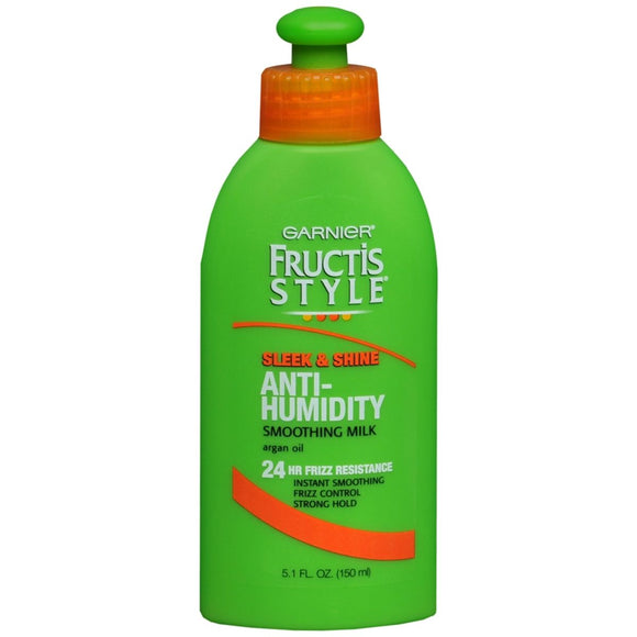 Garnier Fructis Style Sleek & Shine Anti-Humidity Smoothing Milk Strong Hold - 5.1 OZ