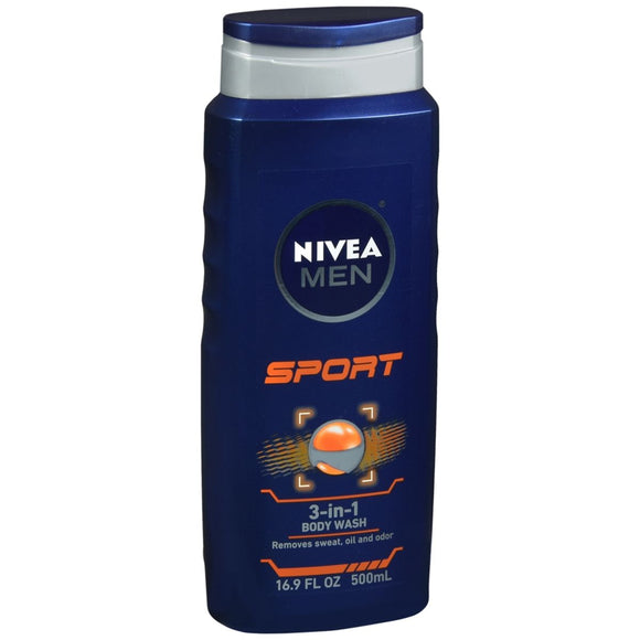 Nivea Men Sport 3-In-1 Body Wash - 16.9 OZ