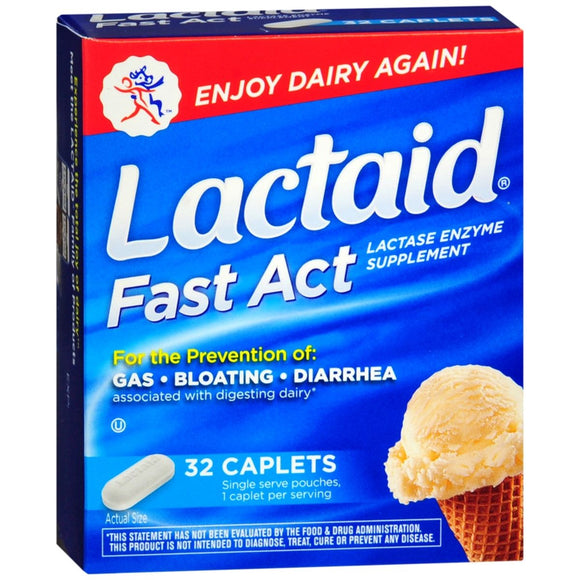 LACTAID Fast Act Caplets - 32 CP