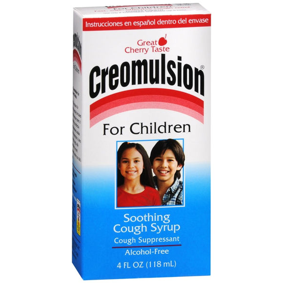 Creomulsion For Children Soothing Cough Syrup Cherry Flavor - 4 OZ