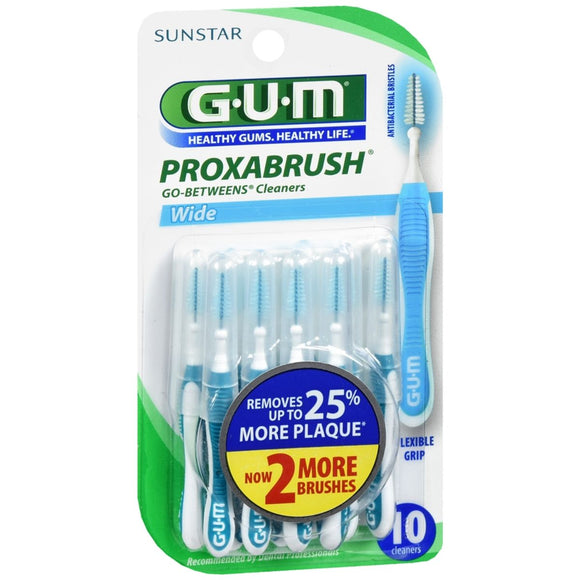 GUM Proxabrush Go-Betweens Cleaners Wide - 10 EA