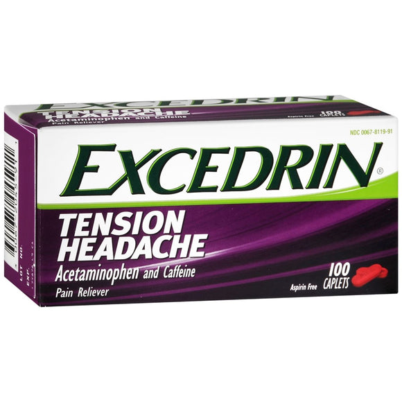 Excedrin Tension Headache Caplets - 100 CP