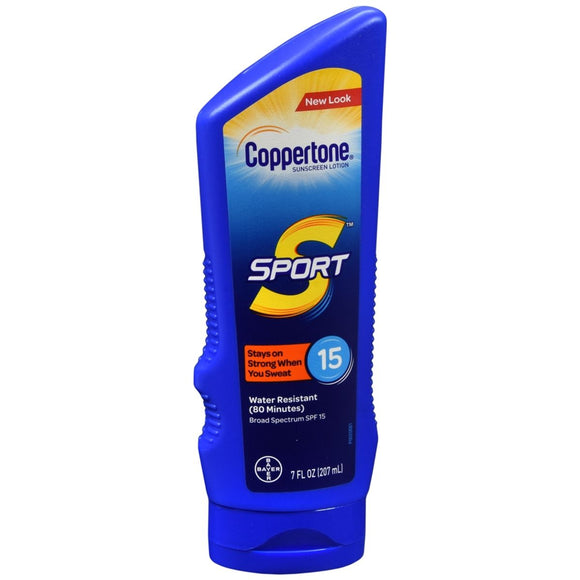 Coppertone Sport Sunscreen Lotion SPF 15 - 7 OZ