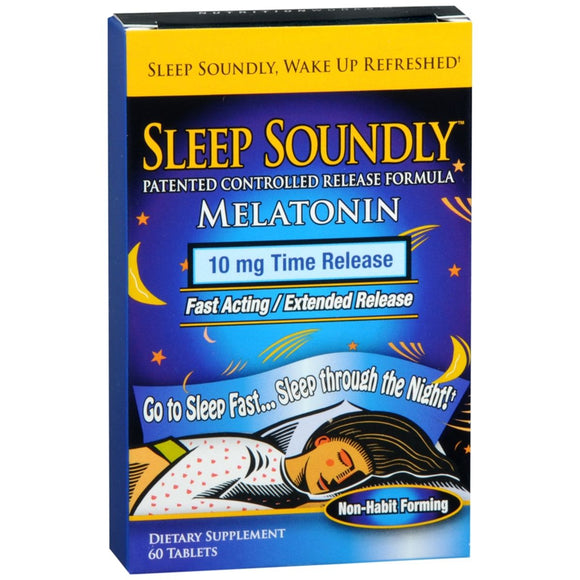 Sleep Soundly Melatonin 10 mg Time Release Tablets - 60 TB