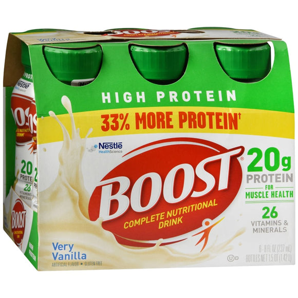 BOOST High Protein Complete Nutritional Drink Very Vanilla 48 OZ