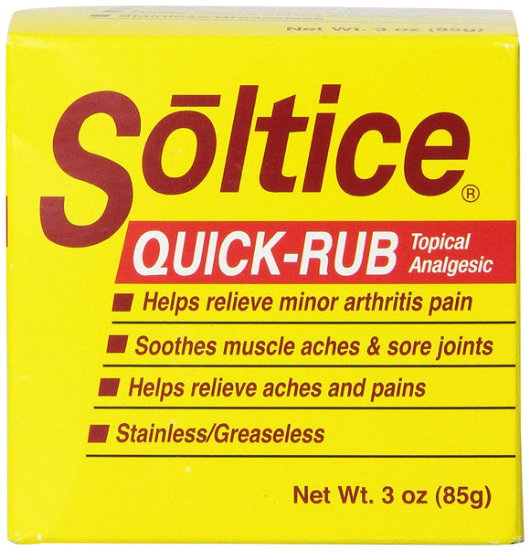 Soltice Quick Rub Topical Analgesic - 3 oz