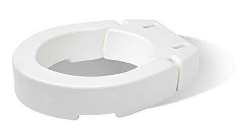 Carex Health Brands Hinged Toilet Seat Riser, Round