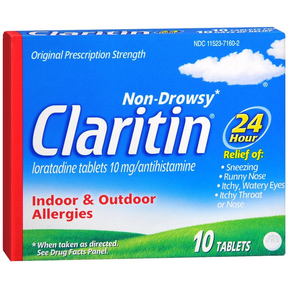 CLARITIN 24 Hour Allergy Tablets - 10 TB