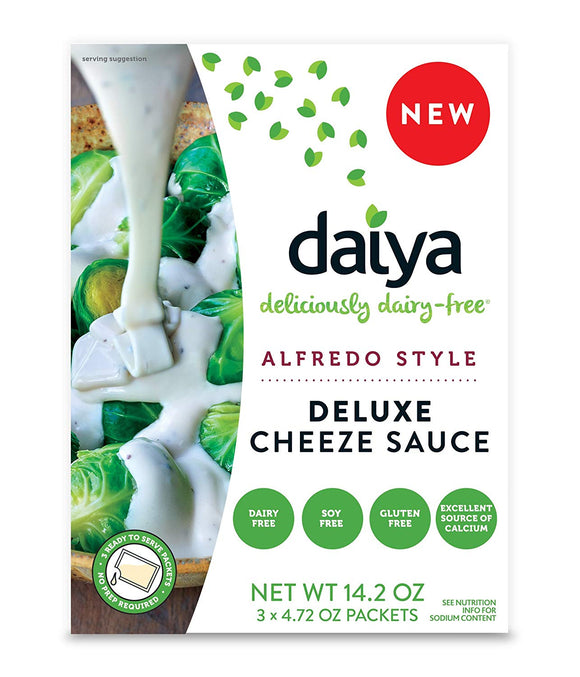 Daiya Alfredo Style Deluxe Cheeze Sauce Dairy-free gluten-free  soy-free and plant based