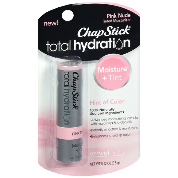 ChapStick Total Hydration Tinted Moisturizer Pink Nude - 0.12 OZ