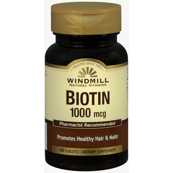 Windmill Biotin 1000 mcg Tablets - 60 TB