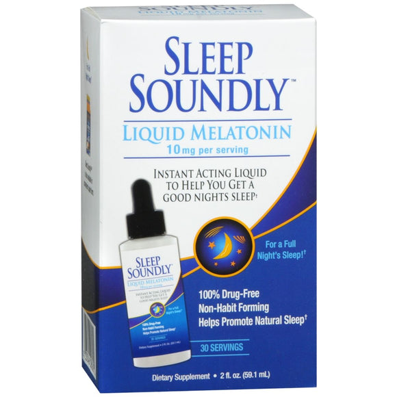 Sleep Soundly Liquid Melatonin 10 mg per Serving - 2 OZ